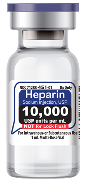 Heparin Sodium Injection, USP 10,000 USP units per 1 mL MDV